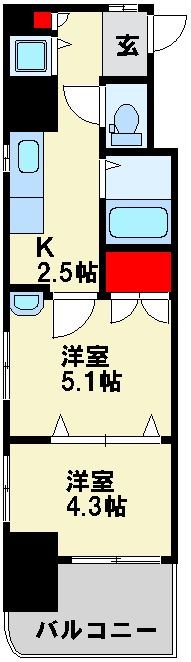 ノースステイツ幸町 間取り