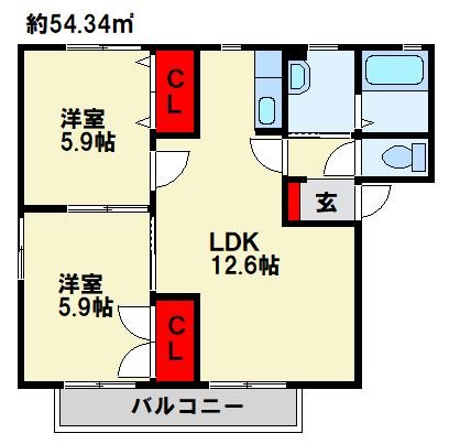 グラン・シャーメゾン　E棟 間取り