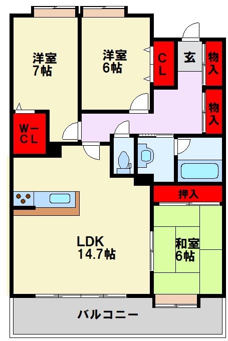 ネクスタージュ高見七条壱番館 間取り