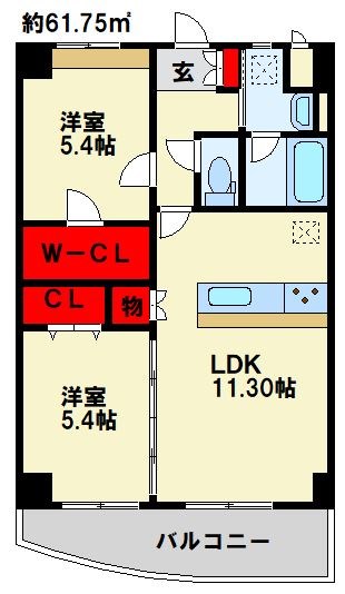 愛暮利伊フォーチュン北湊 I ※反転タイプです