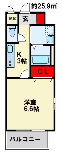 MDIミルファルコ下曽根駅前 初めての1人暮らしにおすすめの間取り
