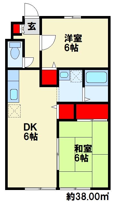 ビーライン木屋瀬 間取り