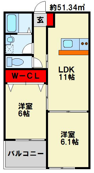 CS到津 間取り