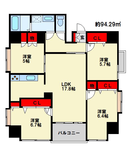 エビスジャルダンM＆K Ⅱ 間取り