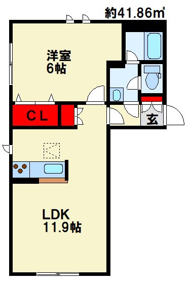 アルアミスタ　Ａ棟    間取り反転です。