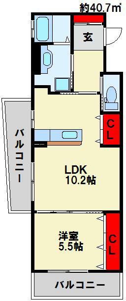 シグナス 角部屋ならではの2面バルコニー