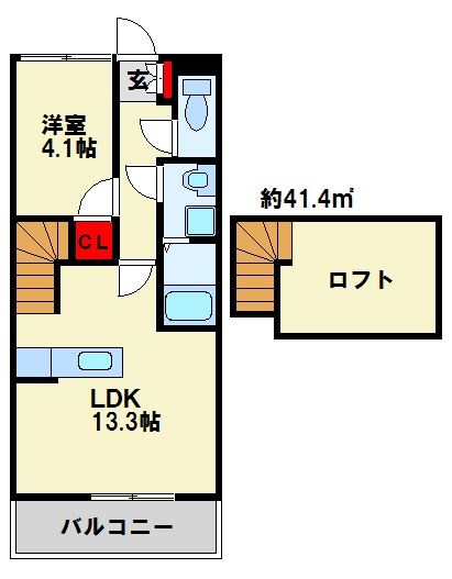 ジェニファー29 B棟 間取り