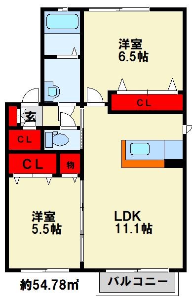 アトリエール　Ⅱ棟 間取り