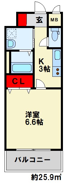 MDIミルファルコ下曽根駅前 初めての1人暮らしにおすすめの間取り