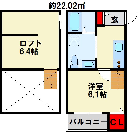 レオーネ西小倉 間取り図