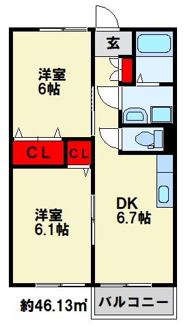 ファミール泉A 間取り