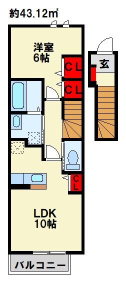 エクセレント　RYU　B 間取り
