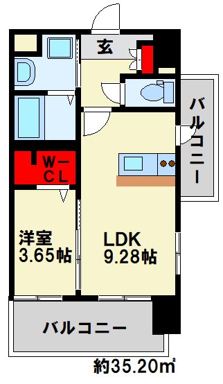 THE SQUARE Glory Residence 間取り