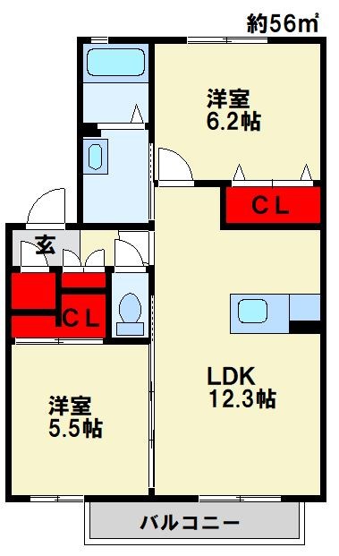 パルテール・ヴィラⅡ 間取り