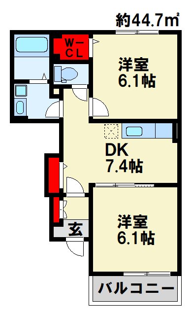 グレイスE　Ⅲ 間取り