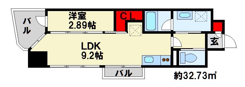 ラフィーネ上葛原 間取り