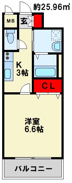 MDIミルファルコ下曽根駅前 初めての1人暮らしにおすすめの間取り