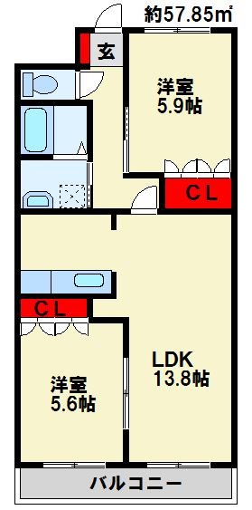 ドリームウィング西宮市 間取り