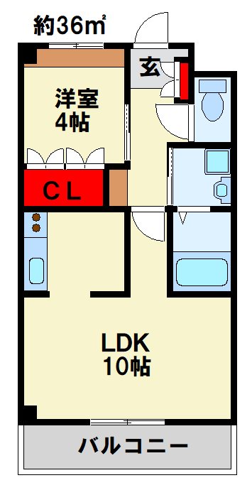 セブンヒルズ 独立キッチンスペースのあるお部屋です。