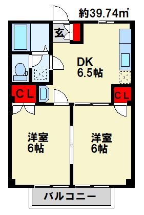 ファミールヒイラギＡ 間取り