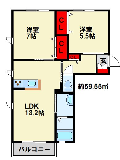 ＮＡＤＹＡⅡ　D棟 間取り