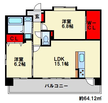 ニューガイアソラーレ下曽根  間取り