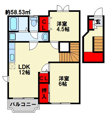 サンルーム和 間取り図