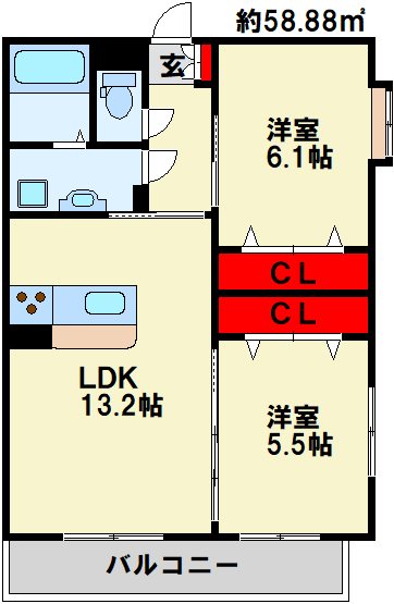 GRACEFUL中井 間取り